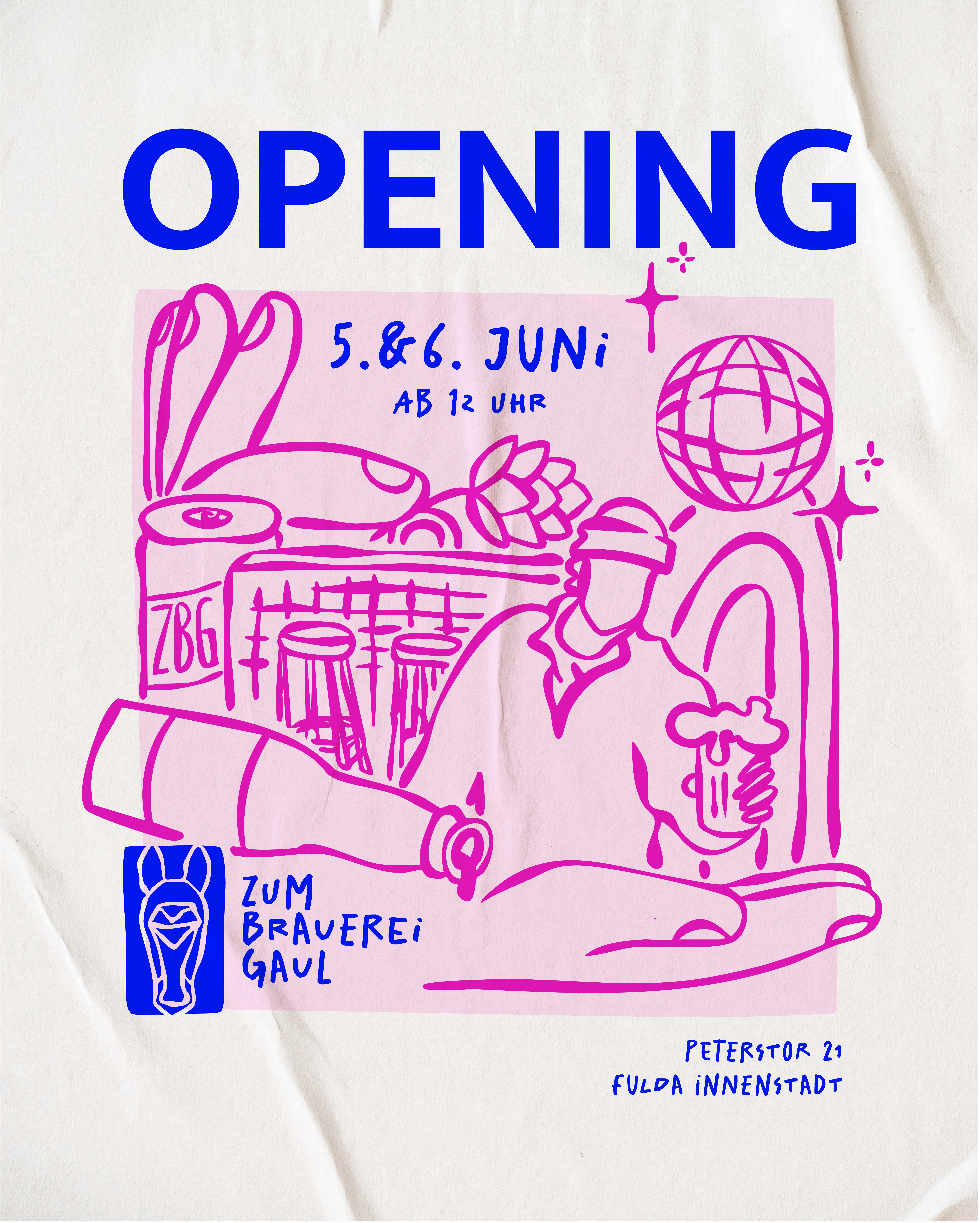 Opening Poster — 5. & 6. Juni, ab 12 Uhr, Zum Brauereigaul, Peterstor 21, 36037 Fulda
